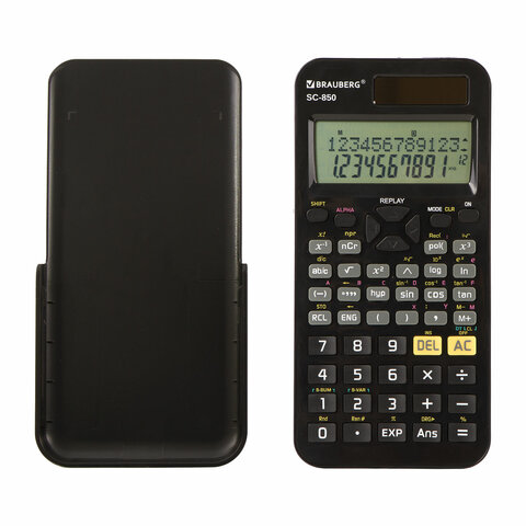 Калькулятор инженерный двухстрочный BRAUBERG SC-850 (163?82 мм), 240 функций, 10+2 разрядов, двойное
