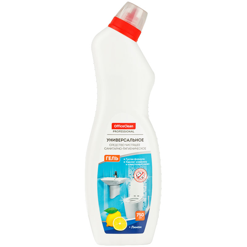 превью Чистящее средство санитарно-гигиеническое OfficeClean Professional «Лимон», гель, 750мл
