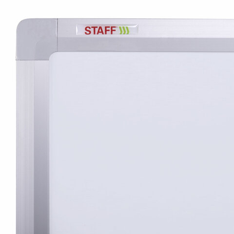 Доска магнитно-маркерная НА СТЕНДЕ 100×150 см, 2-сторонняя, STAFF