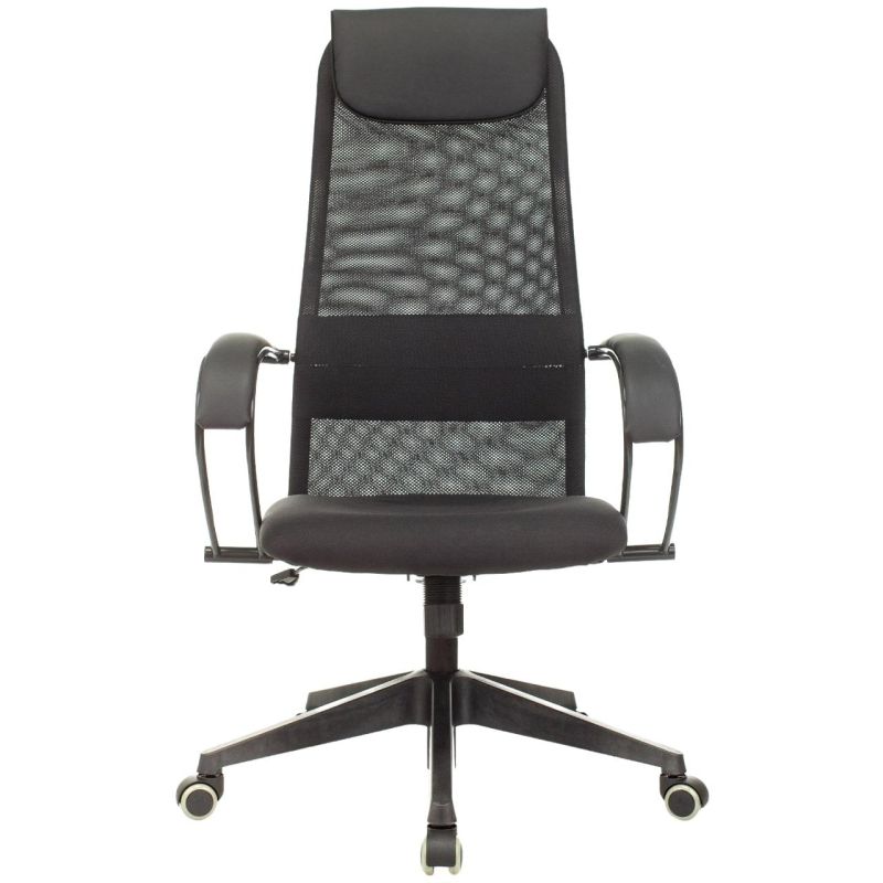 Кресло VB_EChair-655 LT TTW сетка/ткань черный, пластик