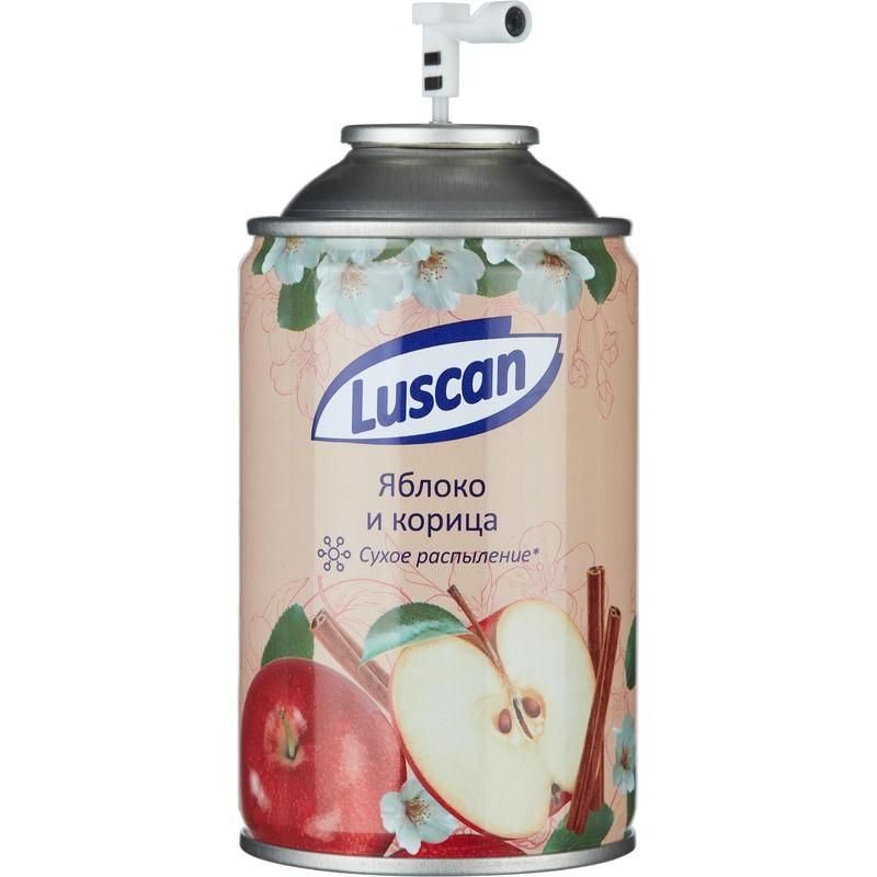 Сменный баллон для автоматического освежителя Luscan Яблоко и корица 250 мл