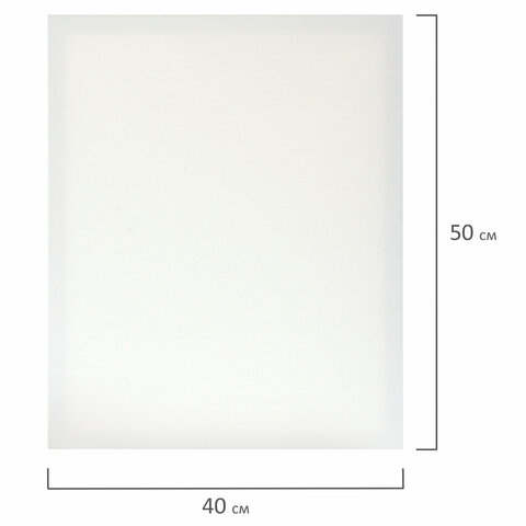 Холсты на подрамнике НАБОР 3 шт. (30×40 см, 40×50 см, 50×70 см), 280 г/м2, грунт, хлопок, BRAUBERG ART