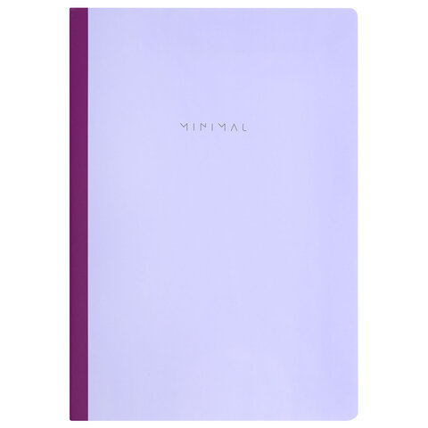 Тетрадь А4 96 л. BRAUBERG, на сшивке с корешком, клетка, обложка картон, «Minimal Pastel»