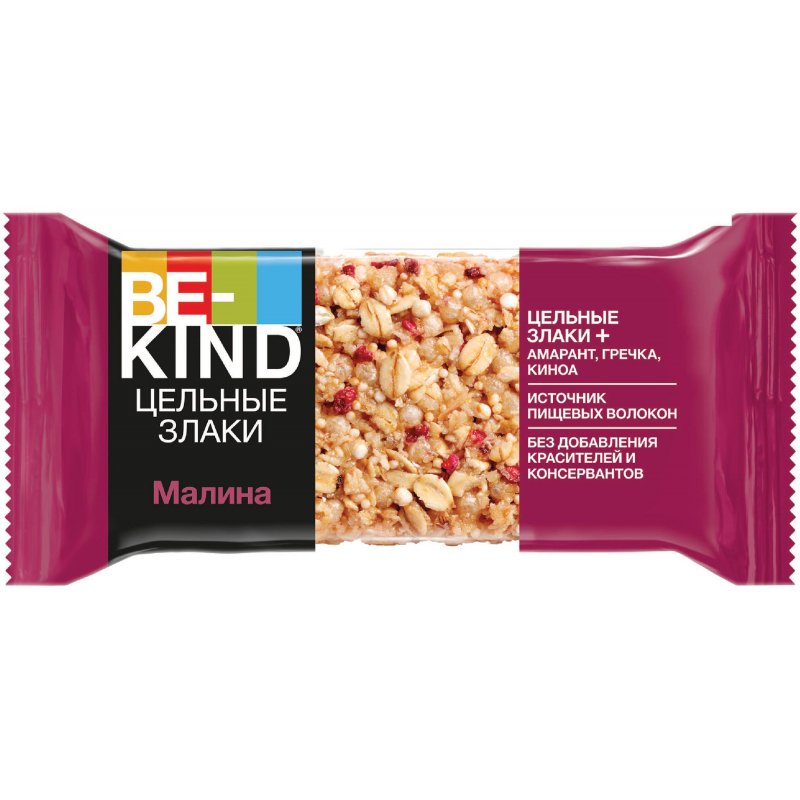 Батончик мюсли BE-KIND малина 30 г арт. 1147697 - купить в Москве оптом ...
