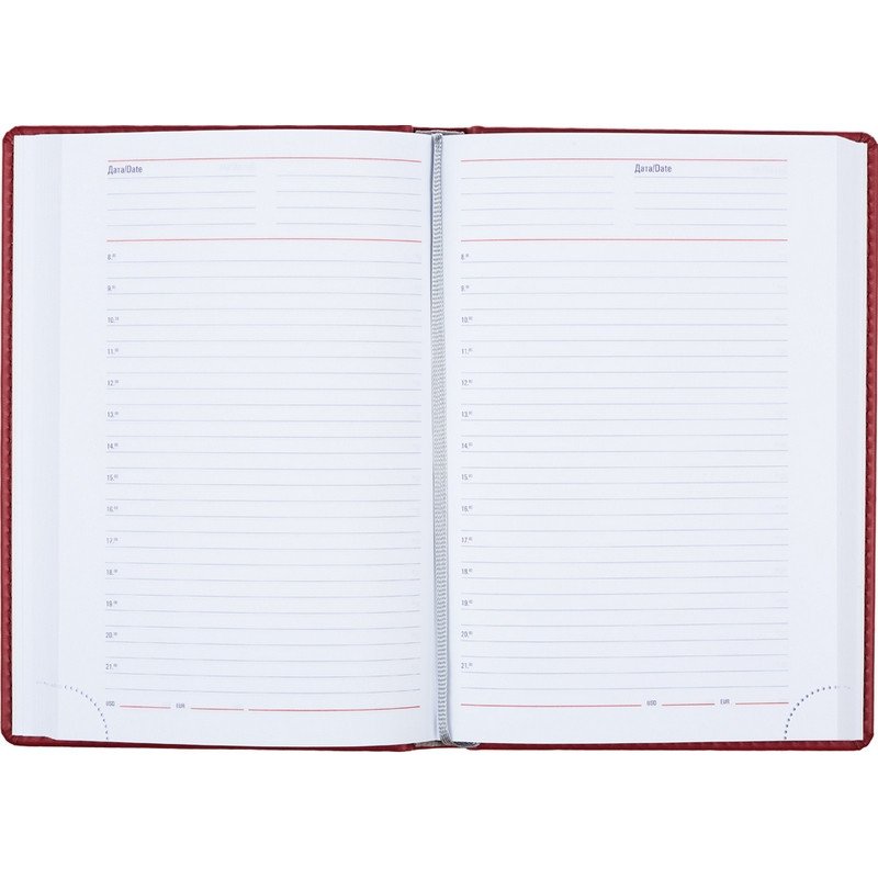 Ежедневник Attache «Сиам» (бордо, А5, 143×210, 176л)