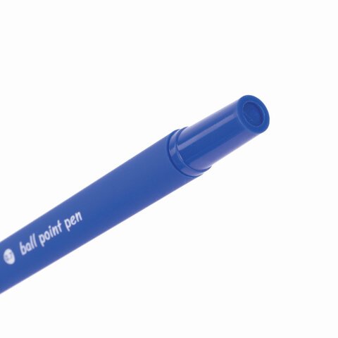 Ручка шариковая BRAUBERG «Capital-X», СИНЯЯ, корпус soft-touch синий, узел 0.7 мм, линия письма 0.35 мм, 143341
