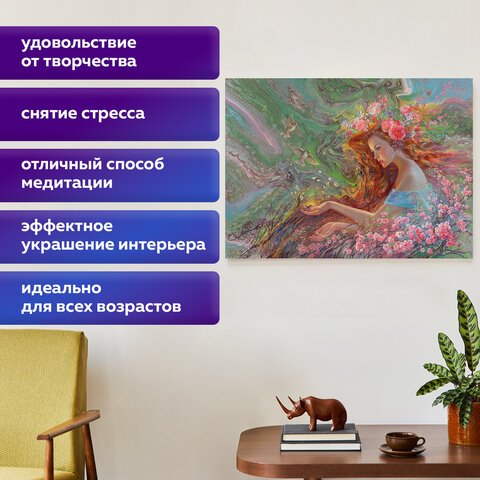 Картина стразами (алмазная мозаика), 60×80 см, ОСТРОВ СОКРОВИЩ «Весна», без подрамника