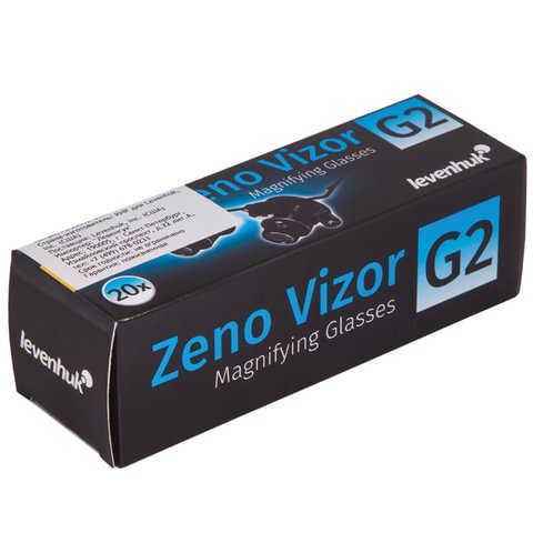Лупа-очки LEVENHUK Zeno Vizor G2, увеличение х20, диаметр линз 15 мм, подсветка, металл/пластик