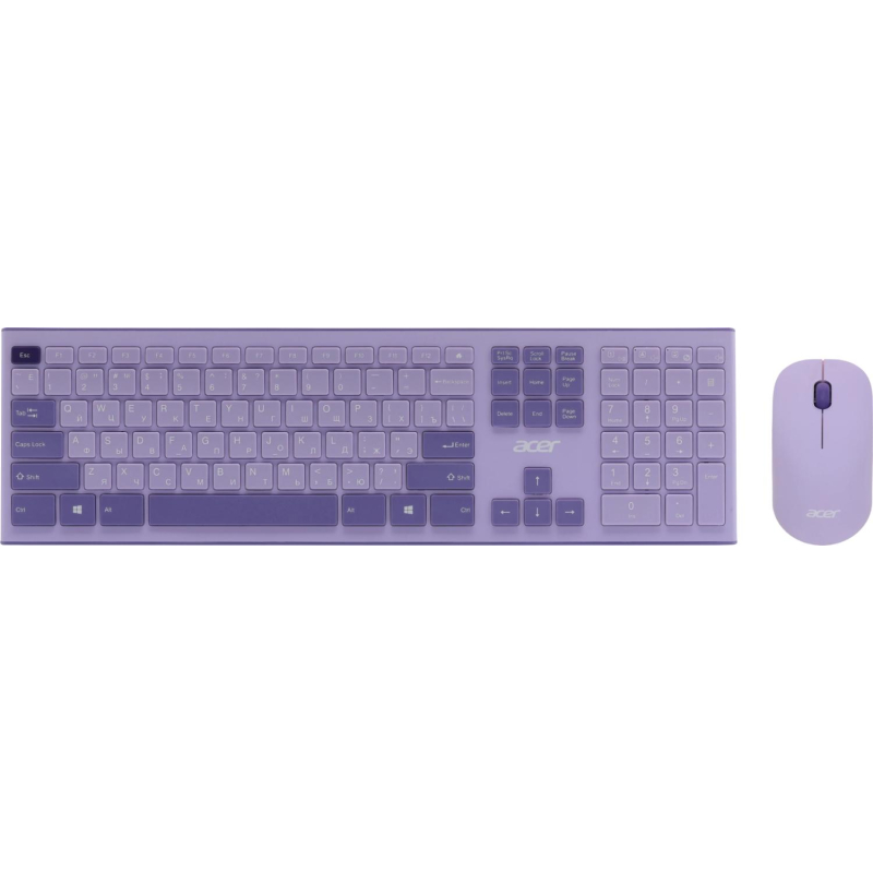 Набор клавиатура+мышь Acer OCC205 (ZL. ACCEE.00D)/Фиолетовый/USB/slim