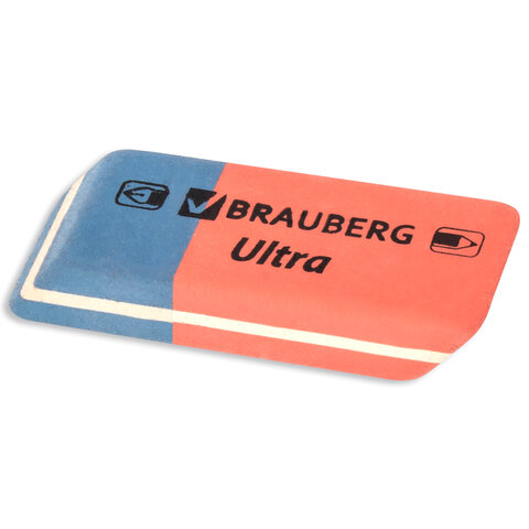 Ластики BRAUBERG «Ultra Mix» 9 шт., размер ластика 41×14х8 мм/29×18х8 мм, натуральный каучук