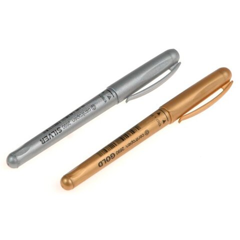 Маркер декоративный CENTROPEN, ЗОЛТОЙ", круглый наконечник, 1.8 мм