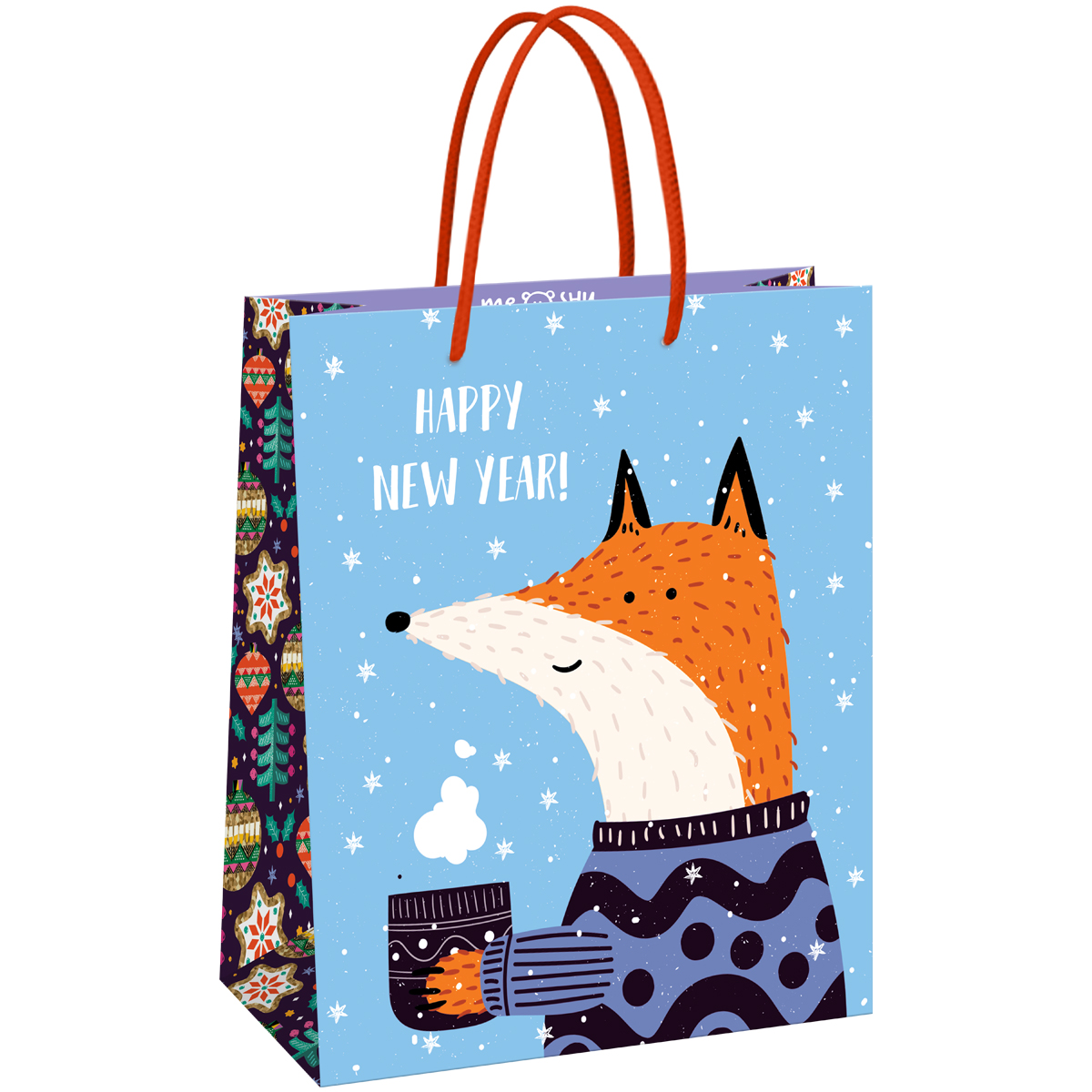 превью Пакет подарочный 26×32×12см MESHU «Hygge fox», матовая ламинация
