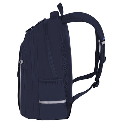 Рюкзак BRAUBERG INTENT, 2 отделения, 4 кармана, «Navy blue», 39×27х14 см