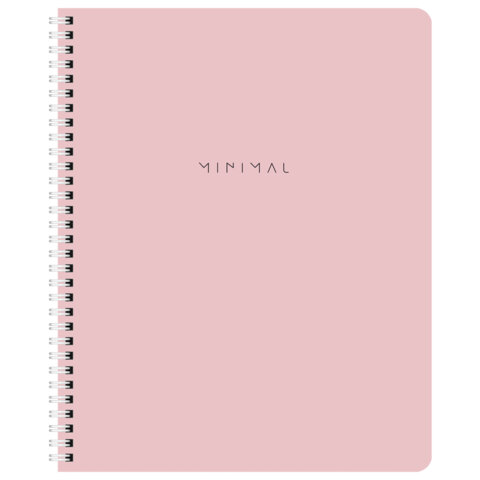 Тетради ДЭК А5 48 л. КОМПЛЕКТ 4 шт., BRAUBERG, гребень, клетка, 80 г/м2, Soft-Touch, «Minimal»
