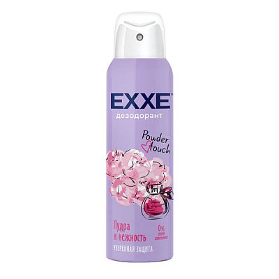 Дезодорант для тела женский 150 мл EXXE POWDER TOUCH «Пудра и нежность»
