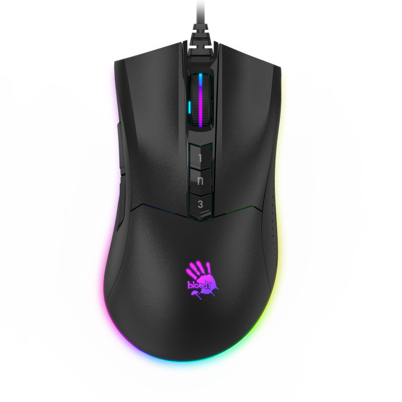 Мышь компьютерная A4Tech Bloody P90s черный (8000dpi) USB (8but)
