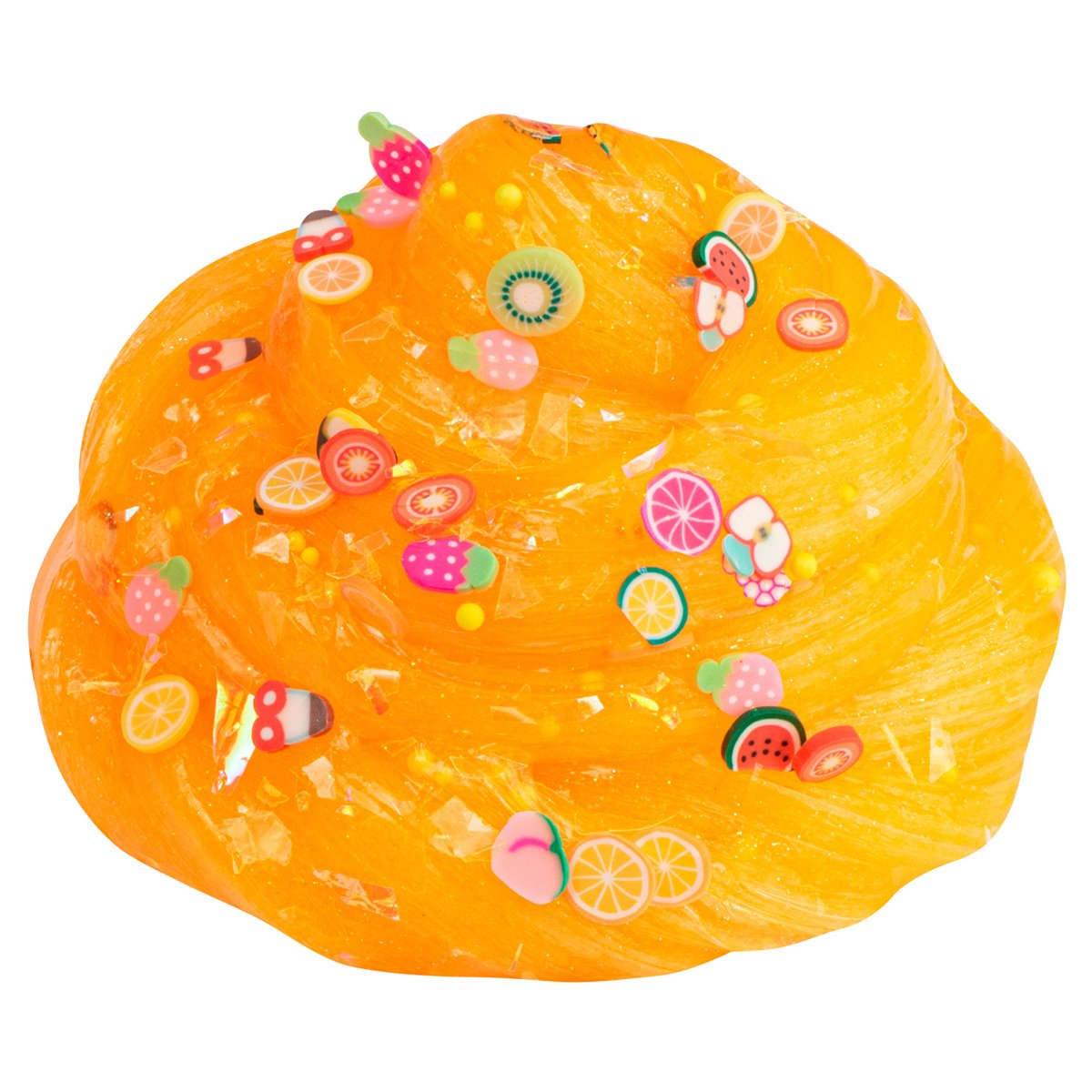 Слайм с добавками для замешивания Slime «Emoji. Влад А4», оранжевый/ зеленый/желтый, 110г, ассорти