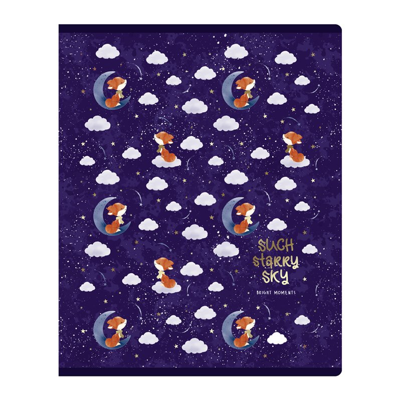 Тетрадь 48л., А5, клетка BG «Sweet dreams», тиснение фольгой
