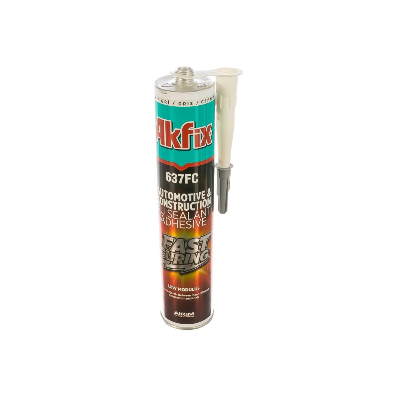 превью Герметик полиуретановый быстросохнущий Akfix 637FC, 310 мл, серый (AA376)