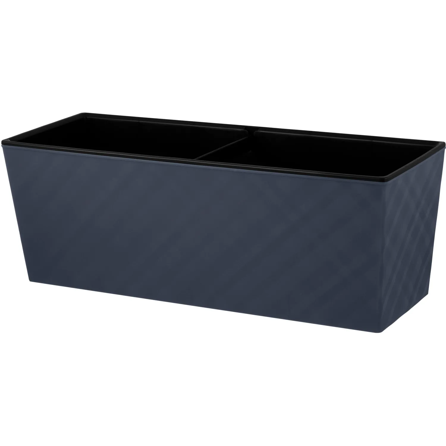 превью Ящик балконный InGreen Manhattan Cube цвет вулканический серый 40x15x14 см