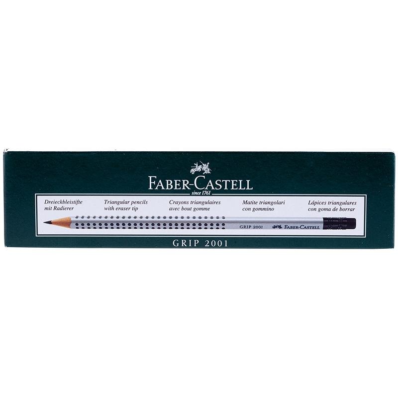 Карандаш Faber-Castell Grip, НВ, с ластиком, заточенный