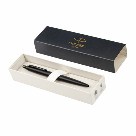 Ручка шариковая Parker «Jotter XL Monochrome 2020 Black » синяя, 1.0мм, кнопочн., подар. уп. 