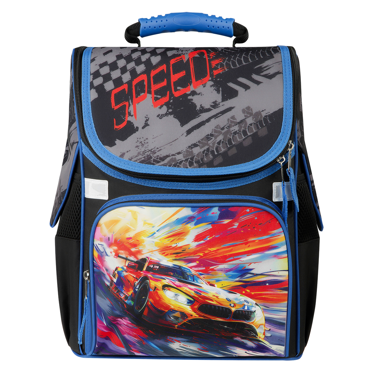 Ранец ArtSpace Junior «Speed» 37×28×21см, 1 отделение, 3 кармана, анатомическая спинка