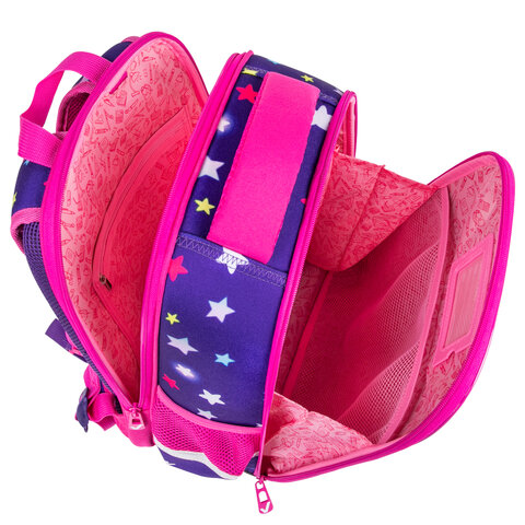 Ранец BRAUBERG FIT, 2 отделения, «Smiling bear», 3D-панель, 38×27х14 см