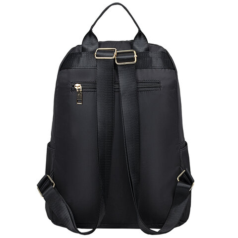 Рюкзак BRAUBERG PODIUM женский, 2 отделения, нейлон, черный, 35×29х15 см