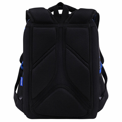 Ранец BRAUBERG LIGHT, 1 отделение, с брелоком, «Evil robot», 3D-панель, 36×26х13 см