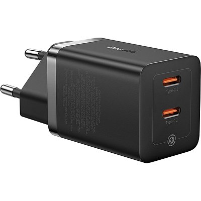 Зарядное устройство сетевое Baseus GaN5 Pro USB-C+C 40W черный