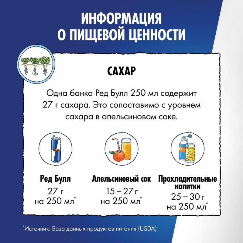 Напиток энергетический Ред Булл со вкусом тропических фруктов 0.250 л