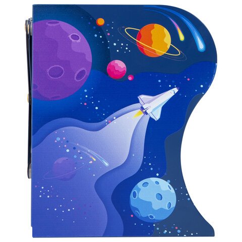 Подставка-держатель для книг и учебников BRAUBERG KIDS «Adventure» раздвижнаяметаллическая238065