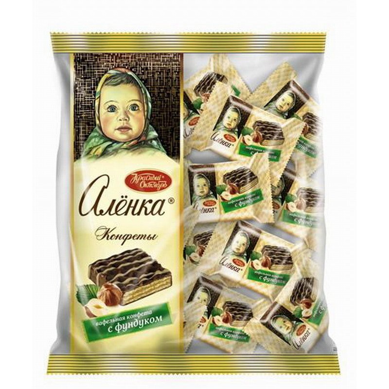 Конфеты Аленка вафельные с фундуком 250г. арт. 24201 - купить в Москве ...