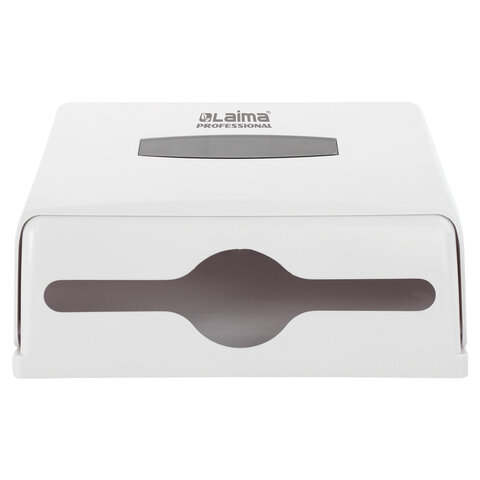 Диспенсер для полотенец LAIMA PROFESSIONAL (Система H2), Interfold, малый, белый, ABS-пластик