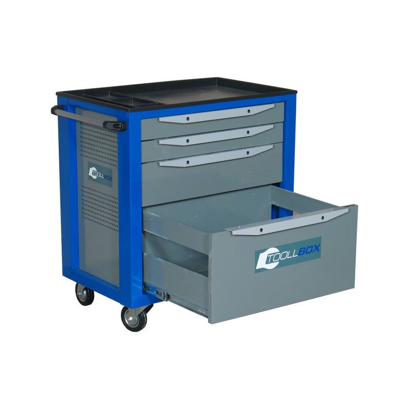 Тележка для инструмента Toollbox TBS-4 серая/синяя (800×468×775 мм)