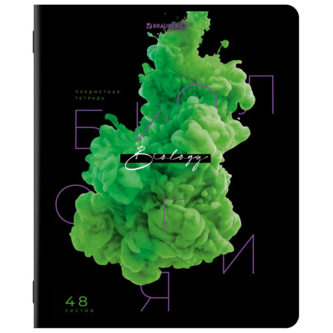 Тетради предметные, КОМПЛЕКТ 12 ПРЕДМЕТОВ, 48 л., глянцевый УФ-лак, BRAUBERG, «PIGMENT»