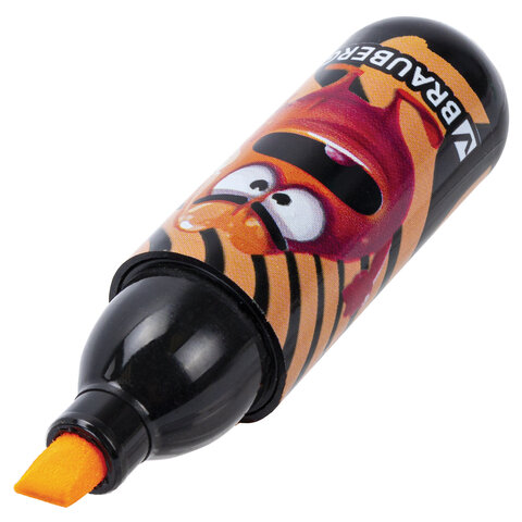 Набор текстовыделителей 6 НЕОНОВЫХ ЦВЕТОВ, кросс-серия МОНСТРИКИ, линия 1-5 мм, BRAUBERG