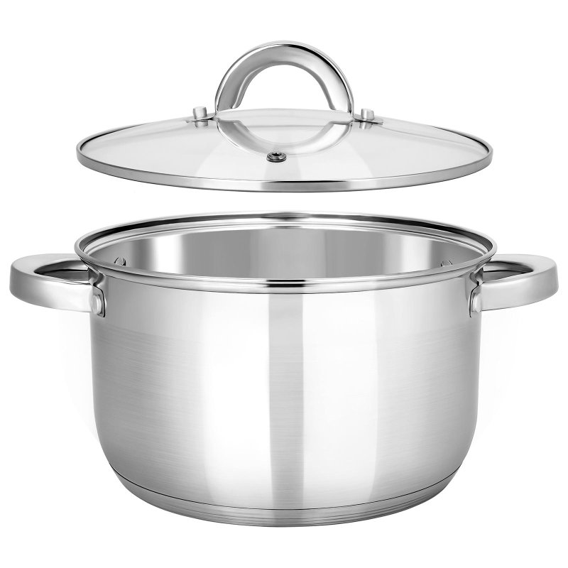 Кастрюля нерж Rondy 5.0л, D=23.5cм, SH07503