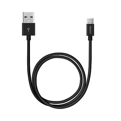 Кабель Deppa USB - microUSB, 2m, черный