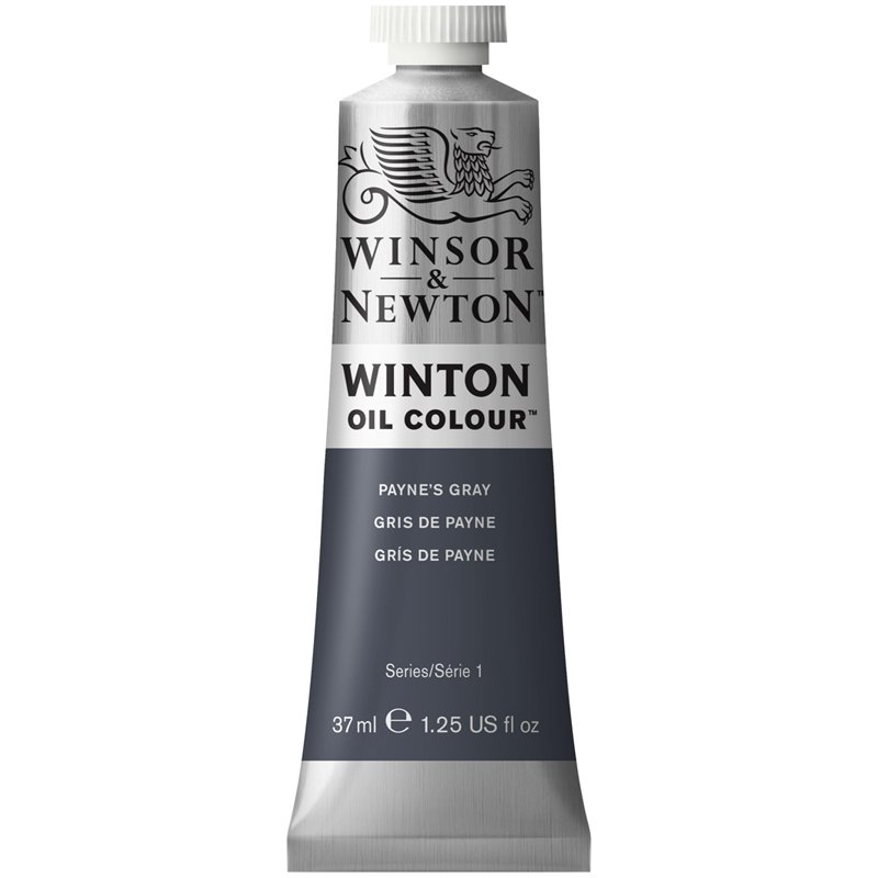 превью Краска масляная художественная Winsor&Newton «Winton», 37мл, туба, серый Пэйнес