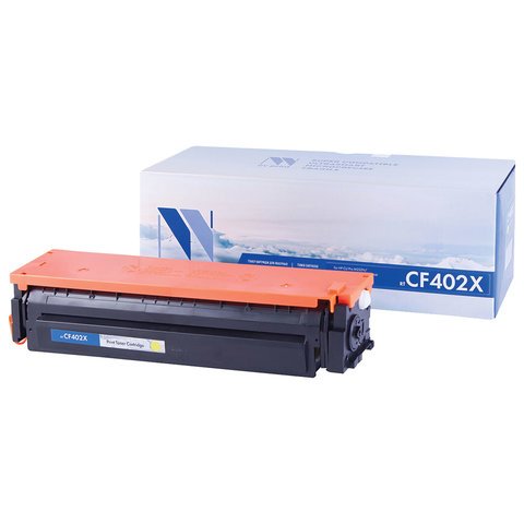 превью Картридж лазерный NV PRINT (NV-CF402X) для HP M252dw/M252n/M274n/M277dw/M277n, желтый, ресурс 2300 страниц