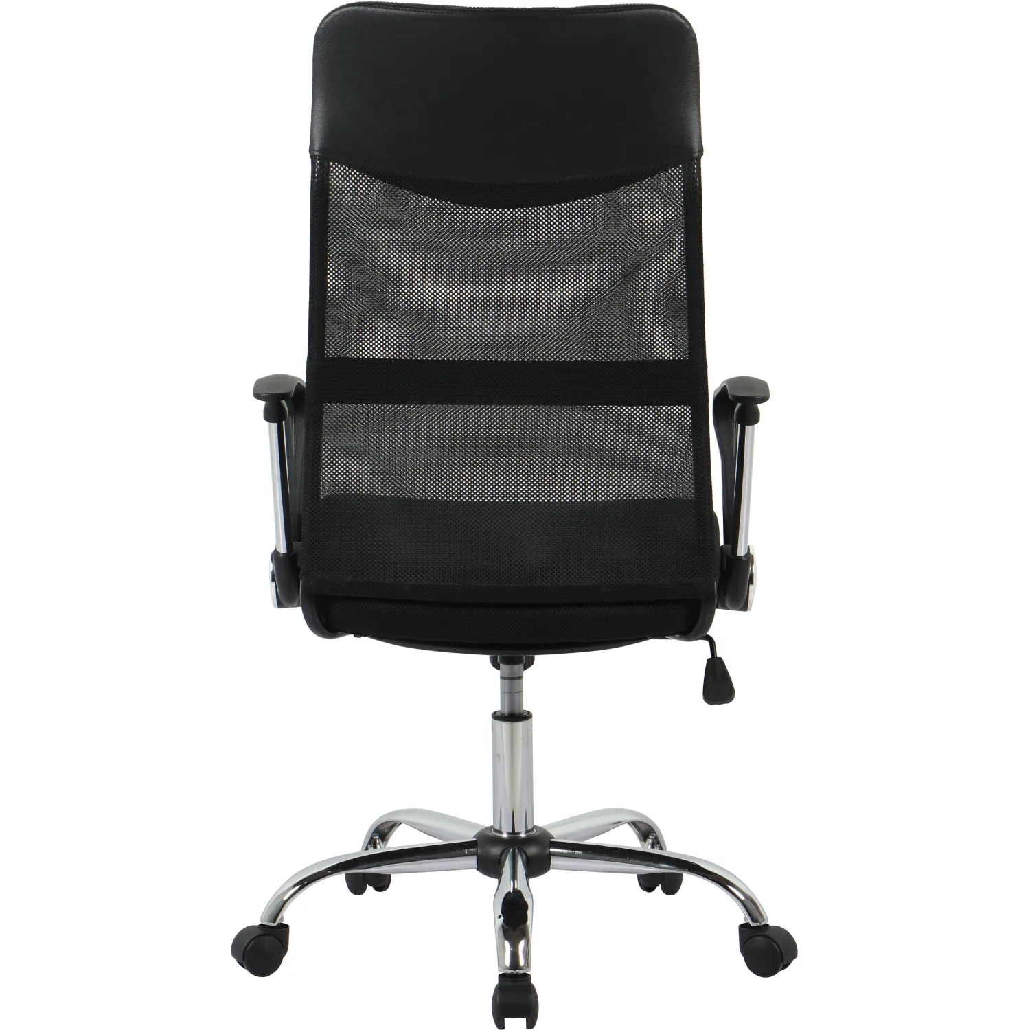 Кресло BN_Hg_EChair-588 TTW сетка/ткань/кожзам черный хром