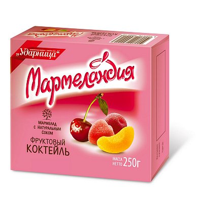 Мармелад «Мармеландия», фруктовый коктейль, 250 г