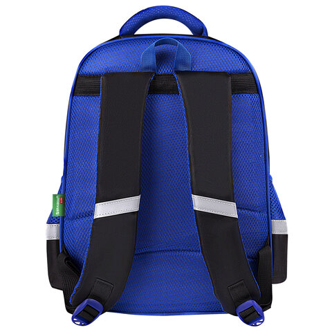 Рюкзак BRAUBERG KIDS FLOSSY, 2 отделения, 3 кармана, «Soccer Club», 3D-панель, 40×28х18 см