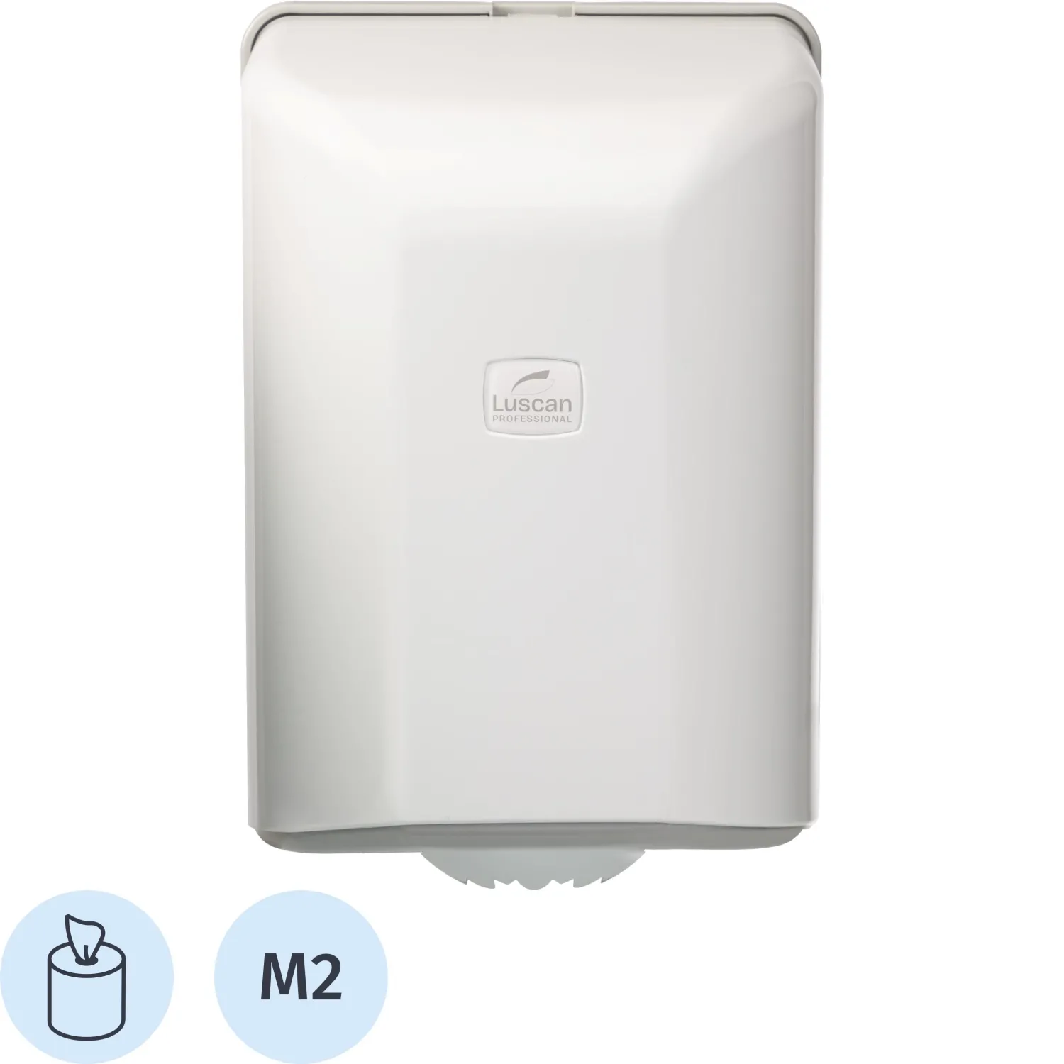 Диспенсер для полотенец рулонных Luscan Professional M2 белый