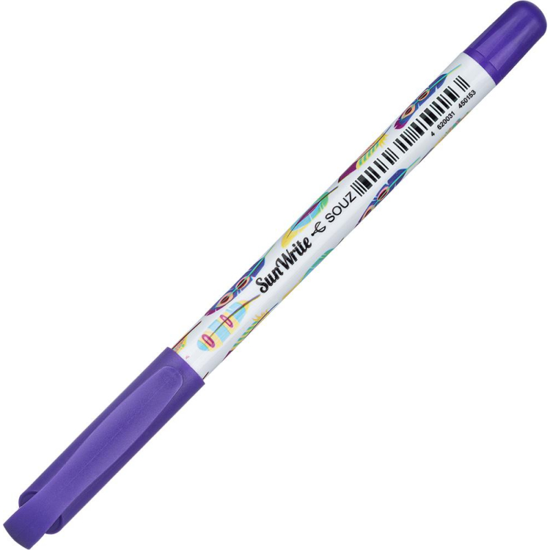 Ручка шариковая неавтоматическая SkywRite синяя (толщина линии 0.5 мм)
