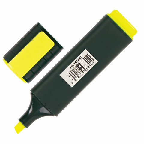 Текстовыделитель BRAUBERG «ORIGINAL», ЖЕЛТЫЙ, линия 1-5 мм