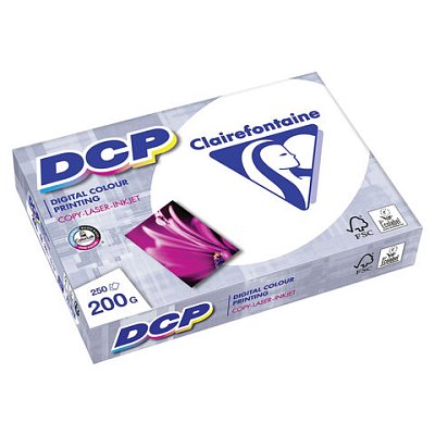 Бумага для лазерной и струйной печати А4, 200 г/м2, 250 л., марка А++, CLAIREFONTAINE, Франция, 170% CIE