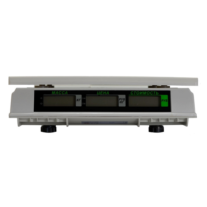 Весы торговые настольные M-ER 326AC-32.5 Slim LCD белые